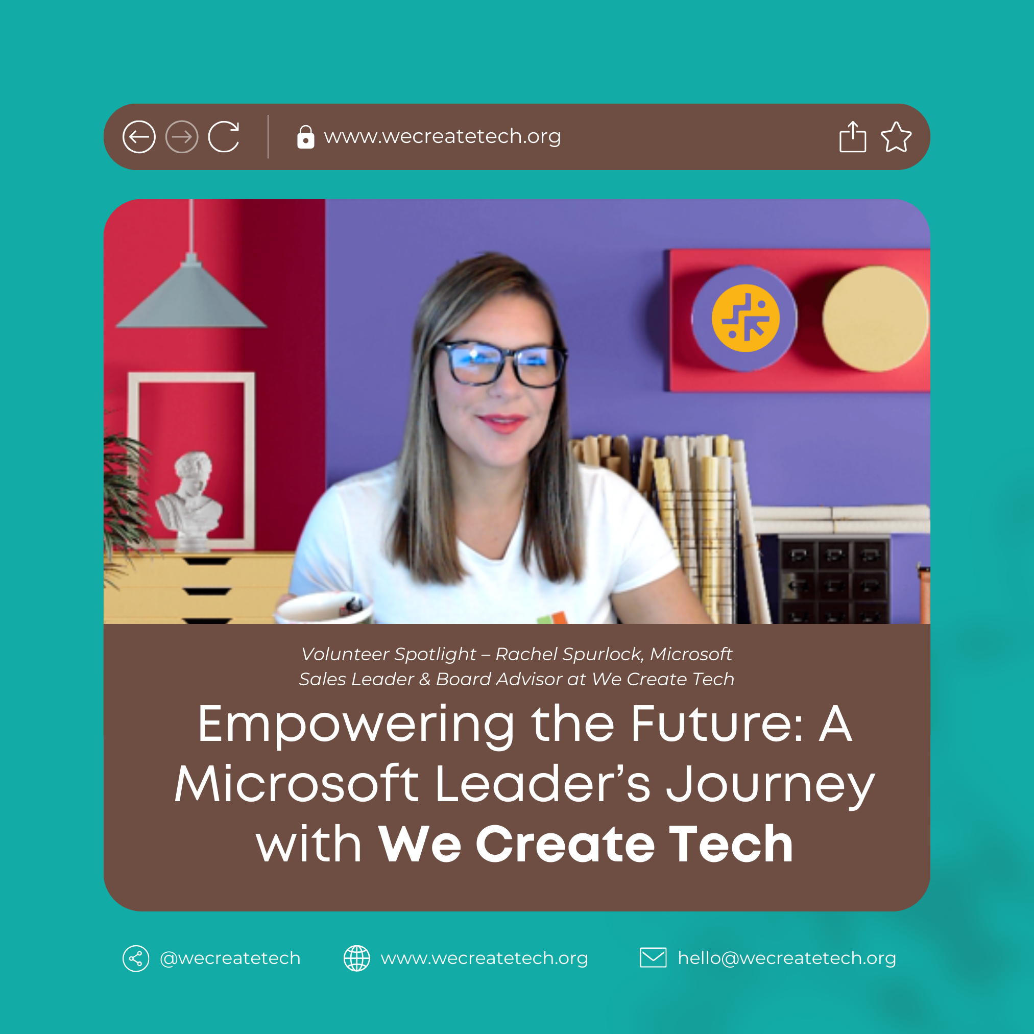 My Journey with We Create Tech: A Microsoft Leader’s Mission to Empower the Next Generation of Technologists