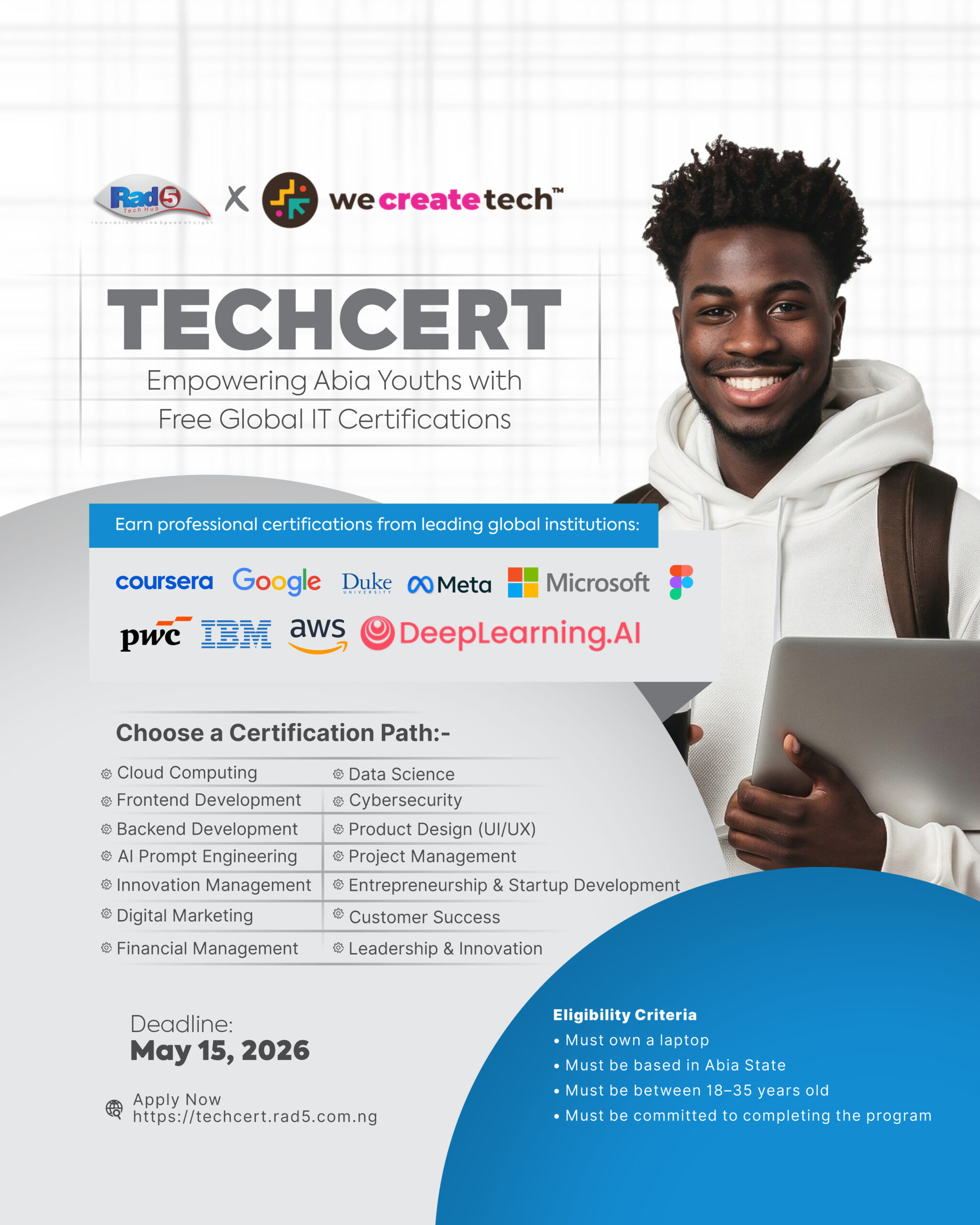 Bringing Free Tech Certifications to Abia State, Nigeria